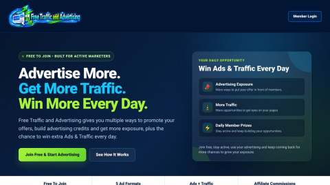 Screenshot preview of Free Traffic and Advertising