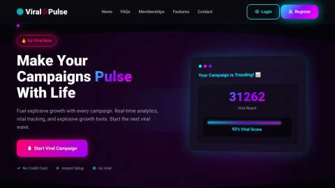 Screenshot preview of Viral Pulse Mail