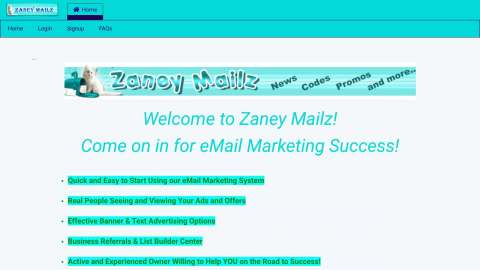Screenshot preview of Zaney Mailz