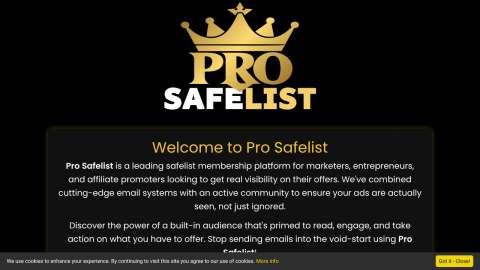 Screenshot preview of Pro Safelist