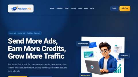 Screenshot preview of Ads Mailer Plus
