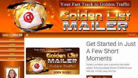 Screenshot preview of Golden List Mailer