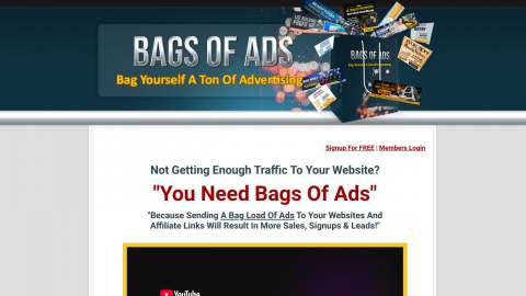 Screenshot preview of Bagsofads