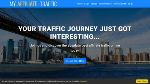Screenshot preview of My Affiliate Traffic