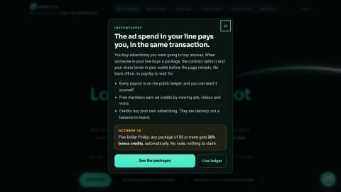 Screenshot preview of InstantAdPay