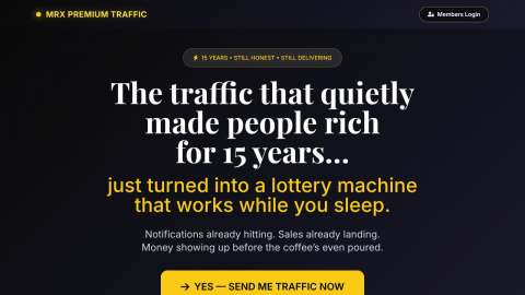 Screenshot preview of MrX Premium Traffic