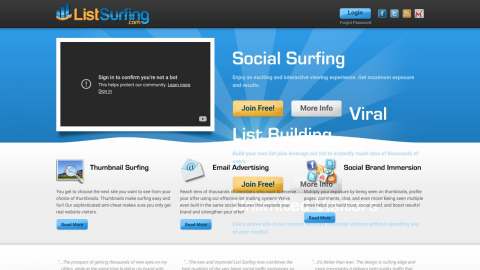 Screenshot preview of List Surfing