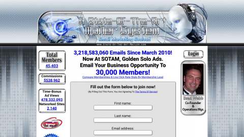 Screenshot preview of State of the Art Mailer