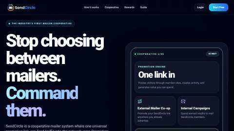 Screenshot preview of Send Circle