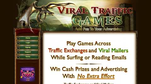 Screenshot preview of Viral Traffic Games
