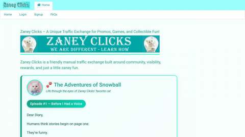 Screenshot preview of Zaney Clicks